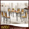 Dining room furniture type and metal dining chair powder coated in black color